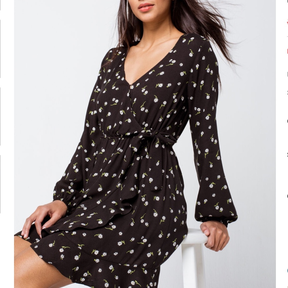 NWT Ivy and Main Daisy Ruffle Wrap Dress